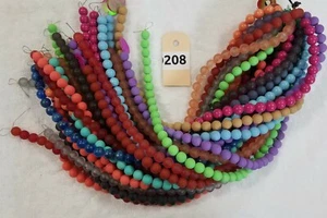 30 STRÄNGE ACRYL/ KUNSTSTOFFPERLEN  10mm MIX aus Schwäbisch Gmünd - Bild 1 von 2