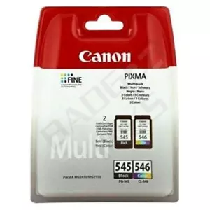 Cartucce di inchiostro originali Canon PG-545 / CL-546 nero e colore - Foto 1 di 1