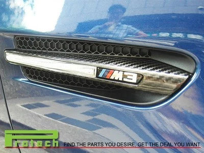 Cubierta de guardabarros delantero de fibra de carbono real 3k para BMW E90 M3 sedán 2008-2010 Foto 1 de 2
