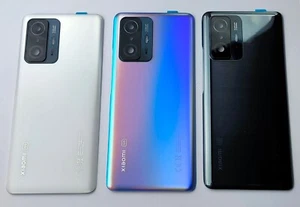 Vitre arrière couvercle cache batterie Xiaomi (Mi) 11T avec adhésif et lentille - Imagen 1 de 4