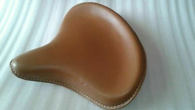 Asiento Solo Bobber WLC WL Estilo, Cuero Real Bronceado Para Harley Davidson Indian Foto 1 de 3