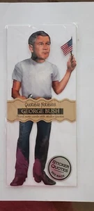 Quotable Notables George W. Bush Blank Die Cut Greeting Card Quote Stickers - Picture 1 of 2