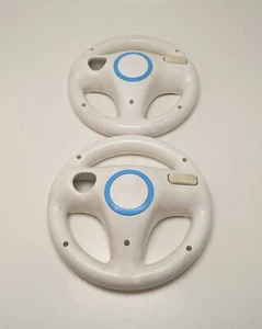 2x Official OEM Nintendo Wii Steering Wheel for Mario Kart, Racing Games - Picture 1 of 4