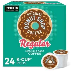 The Original Donut Shop, Regular Medium Roast K-Cup Coffee Pods, 24 Count