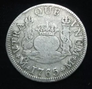 ZALDI2010 - CARLOS III , 2 REALES DE 1765 , MEXICO , 6.57 grams/26mm SILVER - Picture 1 of 2