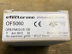 New in the box! IFM EFECTOR optoelectronic sensor OFB-FNKG/US-100 0F5060 - Picture 1 of 1