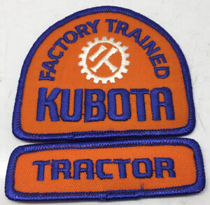 NOS kubota factory trained technician patch tractor tab 4x3.5"
