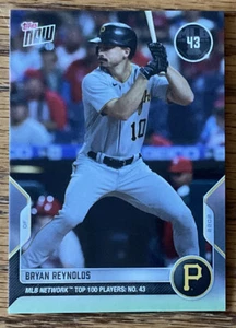 2022 Topps MLB Network Top 100 Bryan Reynolds, Pittsburg Pirates, T-43 - Picture 1 of 1