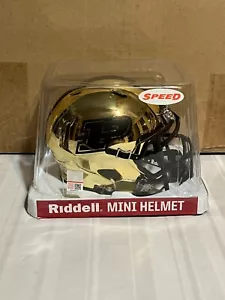 Purdue Boilermakers NCAA Riddell Speed Alternate Gold Mini Helmet - Picture 1 of 4