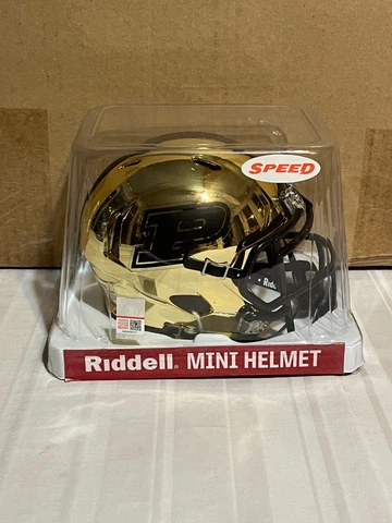 Purdue Boilermakers NCAA Riddell Speed Alternate Gold Mini Helmet Cover