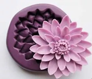 chrysanthemum Flower Silicone Mould Icing Sugar Chocolate Cake Baking Decor Mold - Picture 1 of 5