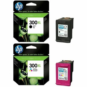 Cartuchos de tinta originales HP 300XL negros CC641EE y color CC644EE PAQUETE DE 2 - Imagen 1 de 24