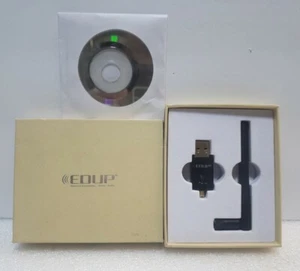 EDUP 600M WIFI Adapter Dual Band Wireless USB Model EP-AC1607 Opened Box - Picture 1 of 7