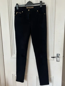 Biba Stevie Black Women’s Skinny Jeans Size 12 VGC Stretch - Picture 1 of 5