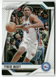 2024-25 Panini NBA Prizm No. 96 Tyrese Maxey White Prizm 12/175 - Bild 1 von 2