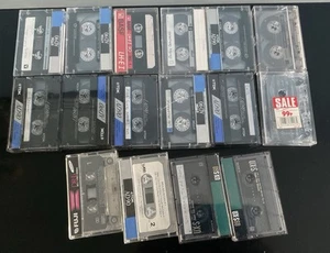 14 X Vintage “Blank” Cassette Tapes Recorded On Music - Picture 1 of 1