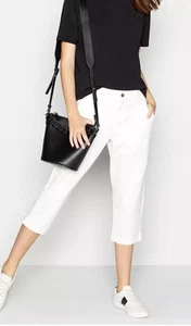 Womens Principles Cotton Rich Cropped Chino Jeans Plus Sizes - Picture 1 of 6