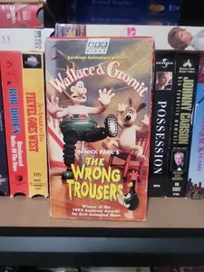 Wallace and Gromit - The Wrong Trousers (VHS, 1995) Aardman Animation BBC Video - Imagen 1 de 2