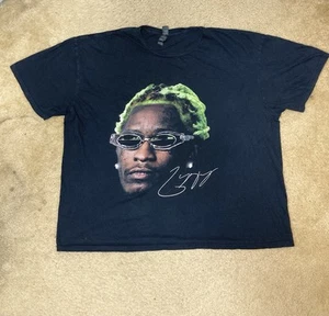 Young Thug Rap Tee Concert Men’s Black Signature T-shirt 2XL - Picture 1 of 7