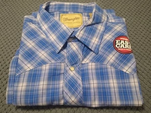 Wrangler pearl snap western shirt men's size XXL - Picture 1 of 15