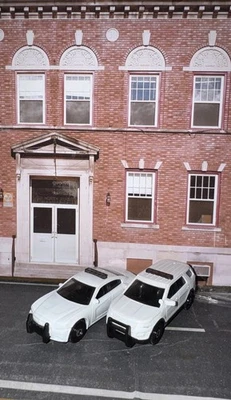 Lot Of 2 Matchbox Custom Unmarked Ford Interceptor SUV & Dodge Charger Pursuit - Image 1 of 4