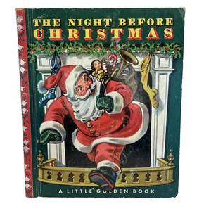 The Night Before Christmas A Little Golden Book Copyright 1949 Red Binding 29c - Bild 1 von 6