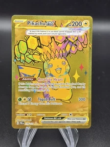 Pokémon Pikachu EX Prismatic Evolutions Gold 179/131 - Picture 1 of 2