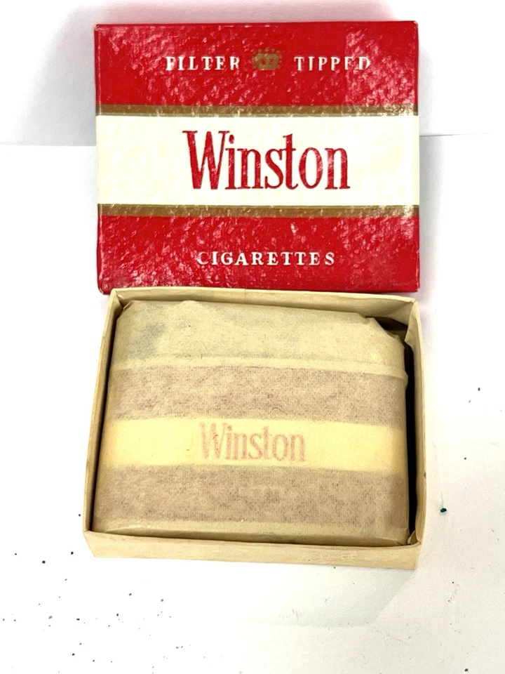 Encendedor de cigarrillos Winston vintage caja original y papel NOS - Hecho en Japón Foto 1 de 1