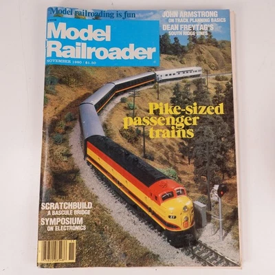 Model Railroader Magazine November 1980 Vol 47 No 11 Passenger Trains Kalmbach - Image 1 of 4