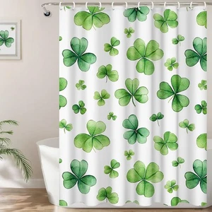 St Patrick's Day Shower Curtain: Watercolor 6.7"W x 9.5"L (Pack of 1), Green - Picture 1 of 7
