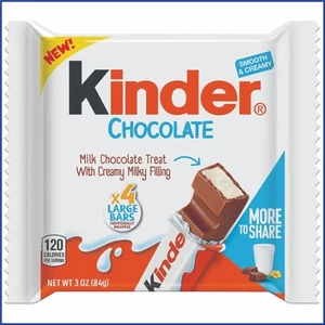 Kinder King Size Milk Chocolate Treat With Creamy Milky Filling, 3.0 oz - Picture 1 of 12