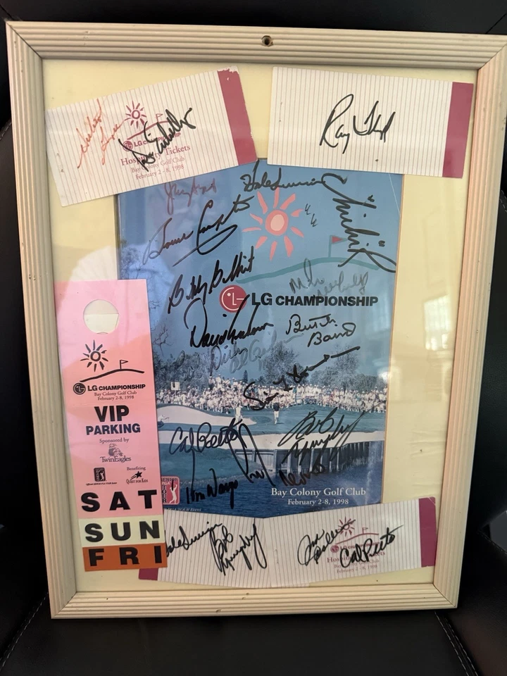 1998 年 LG 冠军 SR PGA 计划和 4 张门票带亲笔签名、HALE IRWIN、佛罗里达 — 第 1/4 张图片