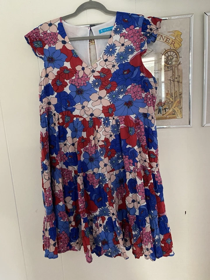 Tori Richard Floral Babydoll Dress - Image 1 of 3