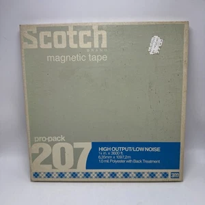 Scotch Magnetic Tape 1/4" X 3600 Reel To Reel 10.5" Metal 207 In Original Box - Picture 1 of 12