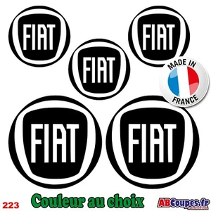 5 Stickers Autocollants Logo FIAT - 500 X L Ducato Stilo Tipo Punto - 223 - Imagen 1 de 3
