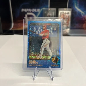 Topps Heritage High Number 2022 Yohel Pozo Blue Sparkle Refractor Sp RC #614 Tex - Imagen 1 de 2