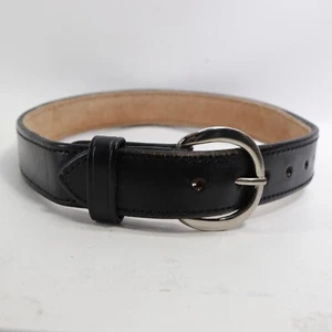Vintage Aker Gürtel Herren 28 schwarz Schwerlast Leder Polizei Pistole Dienst Dienst - Bild 1 von 8