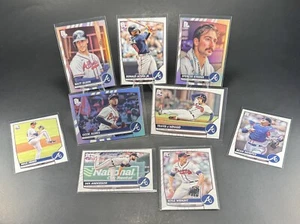 2023 Topps Big League 🔴🔵 ¡JUEGO DE EQUIPO DE 9 cartas base + lámina arco iris! ACUNA - Imagen 1 de 11