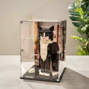 Custodia acrilica per LEGO® smoking gatto 21349 stampata o posteriore trasparente - Foto 1 di 9
