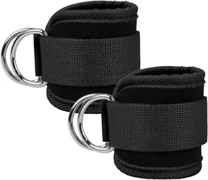 Ankle Strap for Cable Machine 1 Pair Ankle Bands for Working Out Ankle Cuffs - Picture 1 of 20