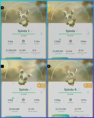 Pokémon Shiny Spinda ( 1 , 2 , 3 , 4 , 5 , 6 , 7 , 8 , 9 ) GO - Image 1 of 2