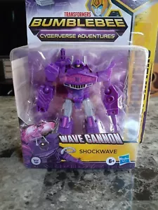 New SHOCKWAVE Cyberverse Hasbro Transformers Wave Cannon Warrior Class Figure - Picture 1 of 3