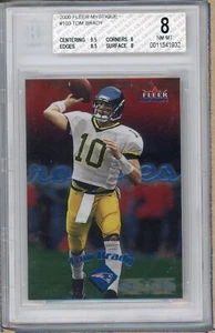 TOM BRADY 2000 FLEER MYSTIQUE #103 ROOKIE /2000 BGS 8 - Picture 1 of 2