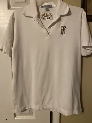 Monster energy women’s golf shirt size M Java monster white golf shirt - Image 1 of 4