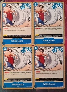 4x White Snake OP06-059 Uncommon Englisch PLAYSET NM One Piece - Picture 1 of 1