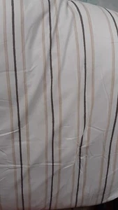 Brand New. NEVER USED 7pc QUEEN Striped Printed Microfiber REVERSIBLE Comforter - Picture 1 of 14