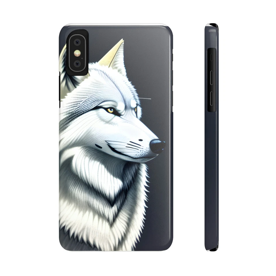 NORTHERN WOLF AI-generated Slim Phone Case, Case-Mate Foto 1 de 1