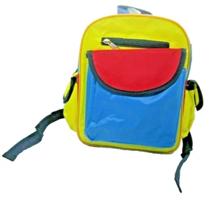 Mini School Backpack Bag with Multi Pocket for Little Kids Multicolor Top Handle - Picture 1 of 8