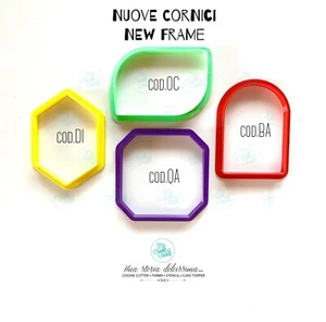 Frame Cornice Forme Set 4 Formine Biscotti Cookie Cutter 7/8cm - Picture 1 of 1