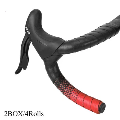 4rolls Bicycle Handlebar Tape 3mm Road Bike Handlebar Tape Soft Touch Cycling  - Image 1 of 4